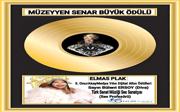 Diva Bülent Ersoy’a Elmas Plak verildi!